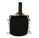 Fur Bucket Bag Wild Lady Candy Shoulder Bag