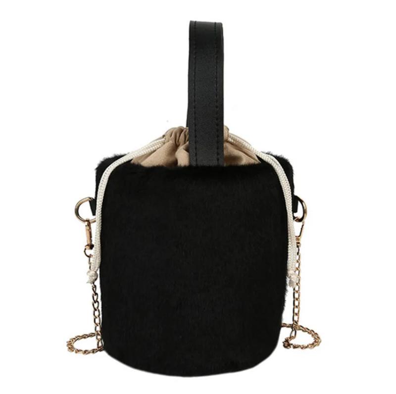 Fur Bucket Bag Wild Lady Candy Shoulder Bag