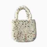 Plush Handbags Women's Autumn Winter Shoulder Bags Soft Totes Ladies Shopping