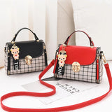 PU High Hot Girls Diagonal Bag Matching Casual Small Square Bags