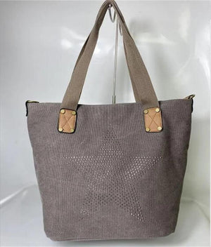 Star Canvas Shoulder Bags Casual Large Size Travel Bags