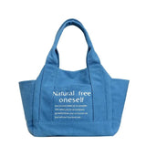 Canvas Shoulder Bag Women's Handbag Large Shopper Tote Pure Cotton Portable Bag