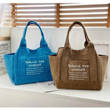 Canvas Shoulder Bag Women's Handbag Large Shopper Tote Pure Cotton Portable Bag