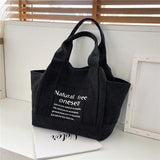 Canvas Shoulder Bag Women's Handbag Large Shopper Tote Pure Cotton Portable Bag