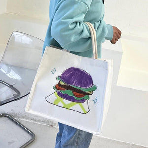 Cartoon Canvas Candy Urban Shoulder Messenger Ladies Handbags