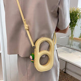 Small Bubble Shoulder Bag Mini Handbag Hollow Phone Bag
