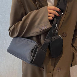 Canvas Gym Crossbody Bag Unisex Nylon Handbags Large Yoga Exercise Bag