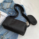 Canvas Gym Crossbody Bag Unisex Nylon Handbags Large Yoga Exercise Bag