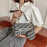 Vintage Women's Shoulder Round Bags Set Crossbody Bag Shopper Wallet Handbags