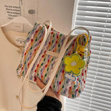 Women's Canvas Shoulder Bag Large Capacity Tote Handbag