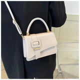 Square Shoulder Bag PU Leather Women Handbag Purse