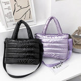 Embroidered Space Cotton Messenger Bag Women's One Shoulder Handbag