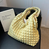 Women's Winter Tote Bag Large Capacity Shoulder Shopper Handbag