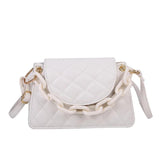Lingge embroidery Shoulder Bag Crossbody Handbag