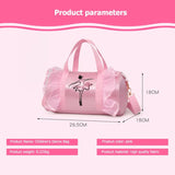 Girls Ballet Lace Bag Dance Gymnastic Handbag Large Capacity Tote