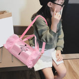 Girls Ballet Lace Bag Dance Gymnastic Handbag Large Capacity Tote