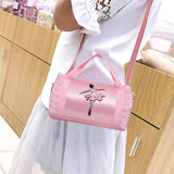 Girls Ballet Lace Bag Dance Gymnastic Handbag Large Capacity Tote