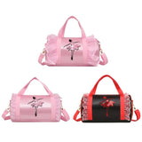 Girls Ballet Lace Bag Dance Gymnastic Handbag Large Capacity Tote