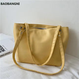 Leather Tote Bag Handbags Zipper Wide Bucket Clutch