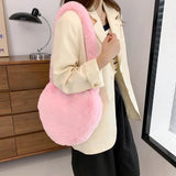 Winter Faux Fur Women's Bag Furry Plush Shoulder Bags for Women
