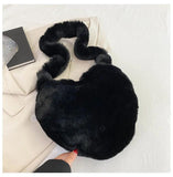 Winter Faux Fur Women's Bag Furry Plush Shoulder Bags for Women