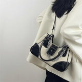 Y2k Tote Purse Handbags Vintage Sweet Girls Canvas Underarm Bag