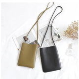 Retro Vertical Mobile Phone Bag Soft Mini Shoulder Bag