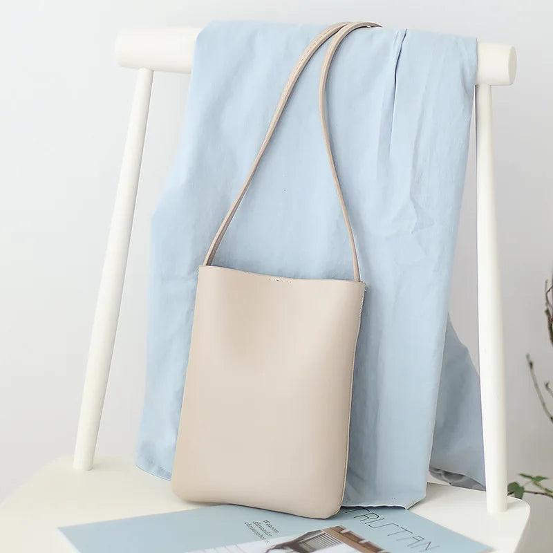 Retro Vertical Mobile Phone Bag Soft Mini Shoulder Bag