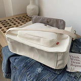 Vintage Shoulder Bag for Women with Outside Pocket
