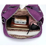 Waterproof Nylon Women Handbag & Backpack Laptop School Bags