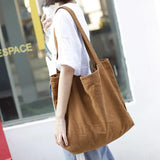Large Canvas Handbag Tote Bag Unisex Shopping Hobo