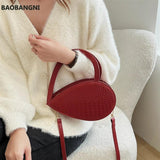 Crocodile Pattern Texture Handbag Women's Messenger Bag