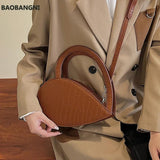 Crocodile Pattern Texture Handbag Women's Messenger Bag