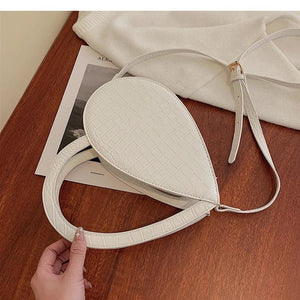 Crocodile Pattern Texture Handbag Women's Messenger Bag