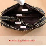 100% Leather Women Shoulder bags Cowhide Women Handbags High Female Wallet Women