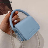 Mini Square Tote bag Summer PU Leather Women's Handbag Shoulder Messenger