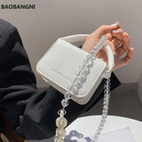 Mini Square Tote bag Summer PU Leather Women's Handbag Shoulder Messenger