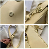 Candy Mini Phone Bag PU Leather Crossbody Bags Vintage Lock Lady Purses