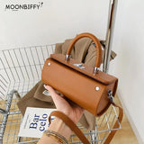 Vintage Crossbody Bag for Women Leather Shoulder Tote Handbag