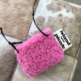 Faux Fur Hair Lamb Velvet Messenger Bag Small Bag Plush Shoulder Green