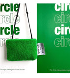 Faux Fur Hair Lamb Velvet Messenger Bag Small Bag Plush Shoulder Green