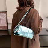 Silver Laser Women Armpit Bag Shoulder Bags