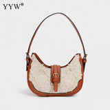 Denim Shoulder Bag Ladies Leather Casual Handbag