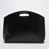 Vintage PU Leather Hand Bag for Women and Men