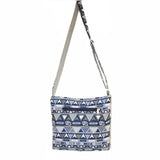 Bohemian Women's Shoulder Bag Crossbody Cotton Canvas Small Flap Handbag Purse