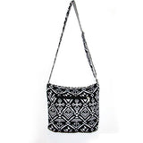 Bohemian Women's Shoulder Bag Crossbody Cotton Canvas Small Flap Handbag Purse