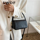 Women Small PU Leather Crossbody Sling Bags Shoulder Bag