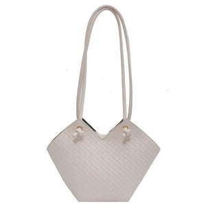 Woven Retro Shoulder Bucket Diagonal Tote Bag