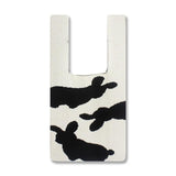 Female Easter Bunny Knitted Vest Shaped Tote Bag Vintage Stylish Crochet