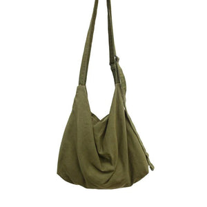 Lazy Wind Canvas Bag Japanese Retro Minimalist Shoulder Messenger Handbag